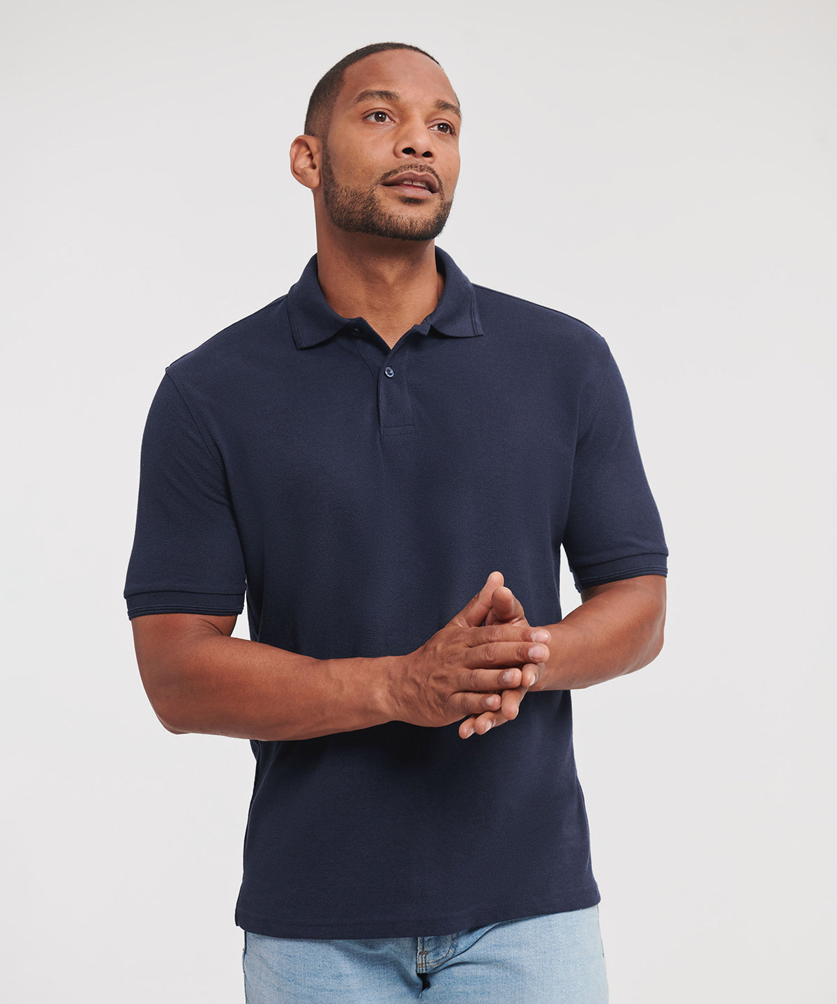Hard-wearing 60°C wash polo - S - Light Oxford