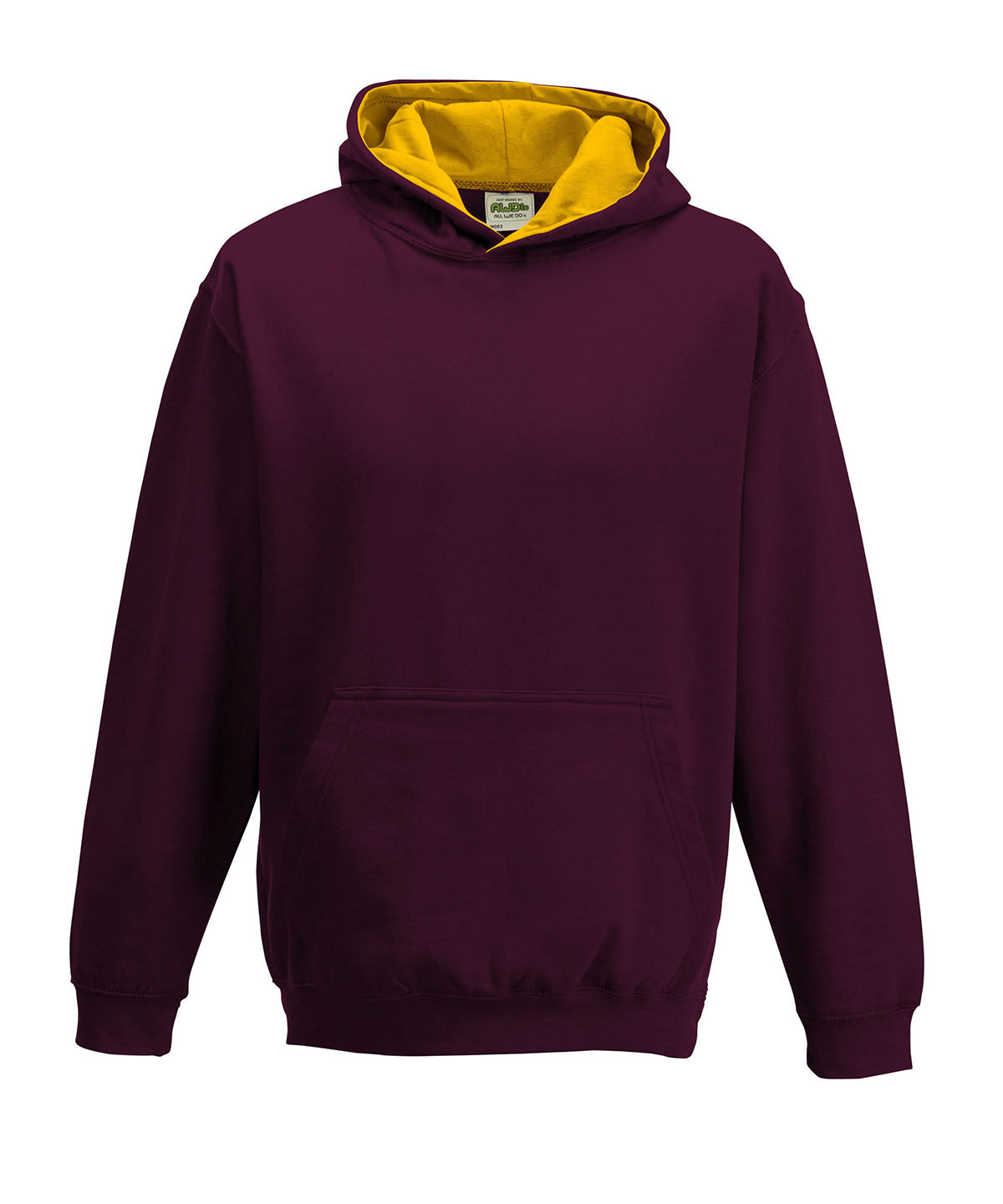 Kids varsity hoodie - 9/11 Years - Burgundy/Gold