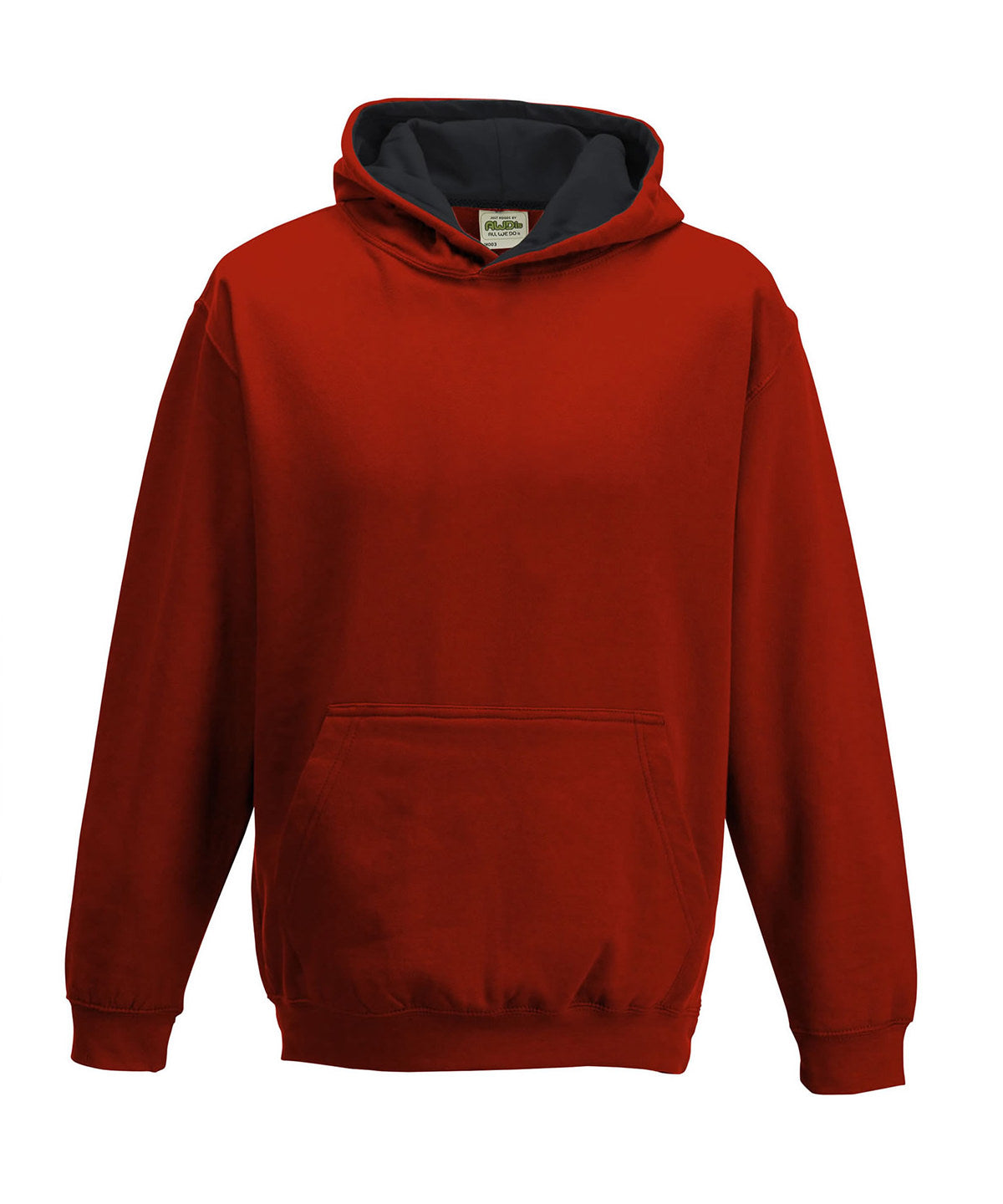 Kids varsity hoodie - 5/6 Years - Fire Red/Jet Black