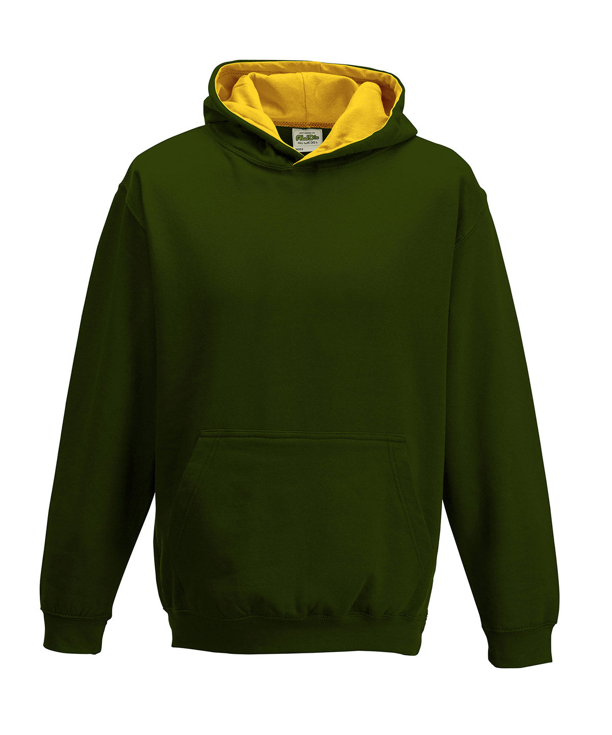 Kids varsity hoodie - 7/8 Years - Forest Green/Gold