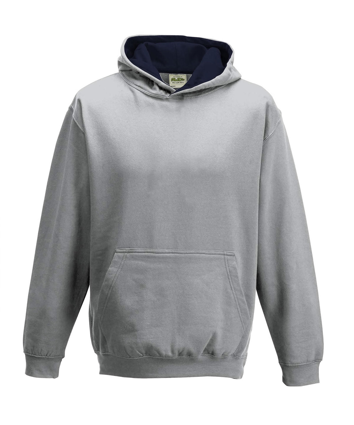 Kids varsity hoodie - 9/11 Years - Heather Grey/French Navy