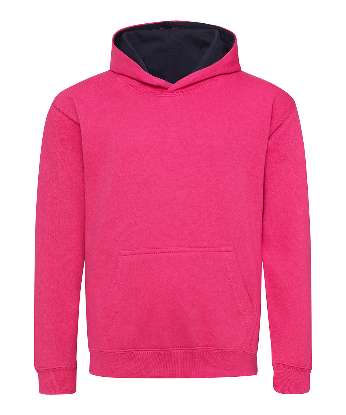 Kids varsity hoodie - 3/4 Years - Hot Pink/French Navy