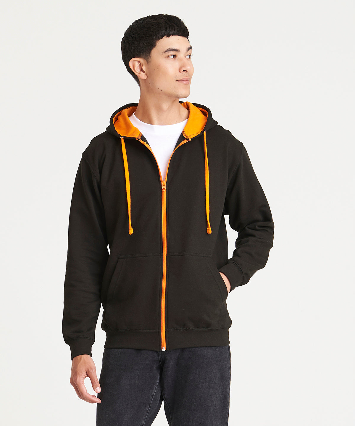 Varsity zoodie - Unisex premium hoodie with varsity-style contrast panels