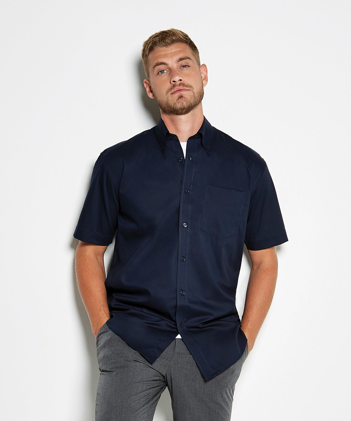 Corporate Oxford shirt short-sleeved (classic fit) - professional office wear