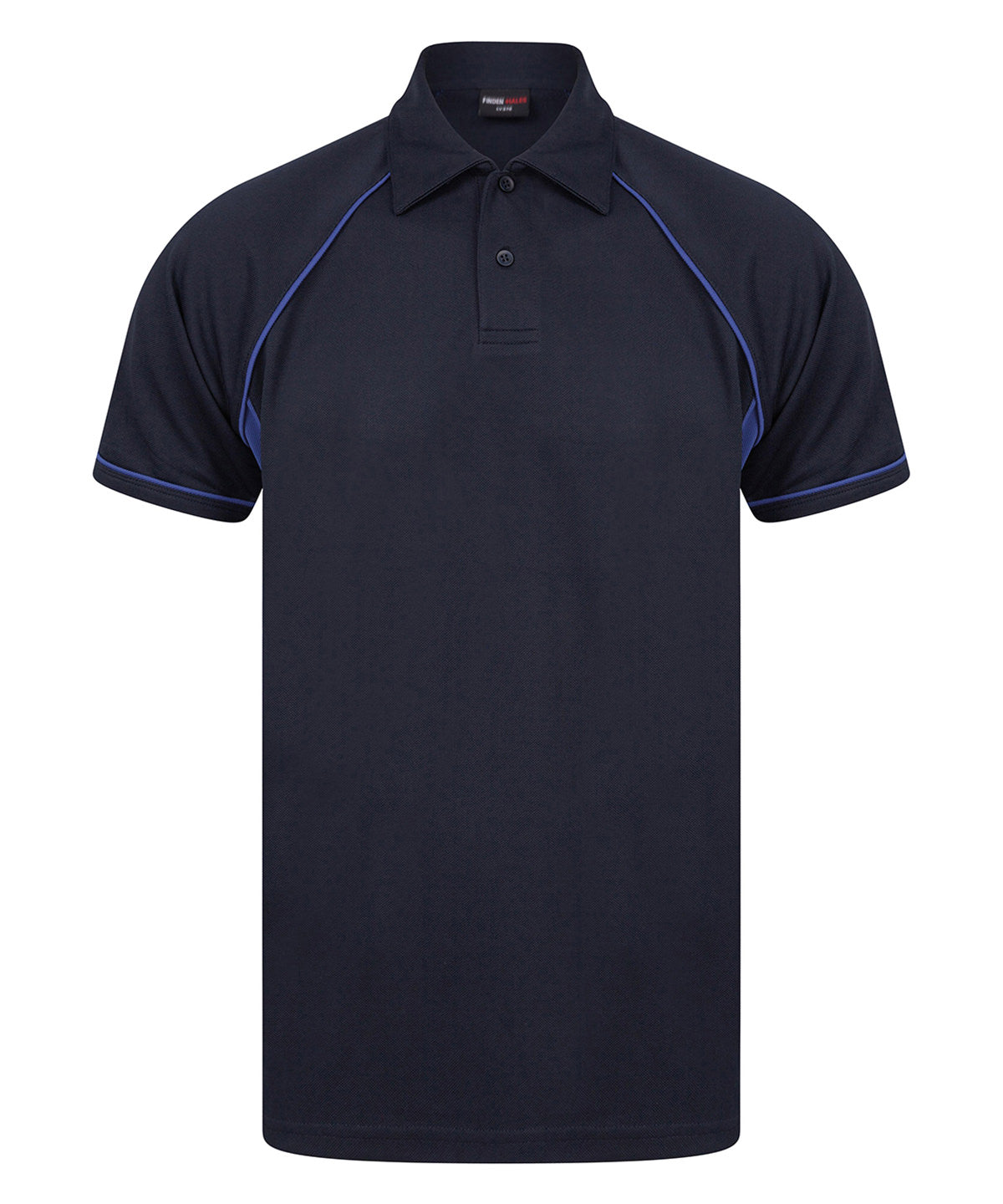 Piped performance polo - XL - Navy/Royal/Royal*
