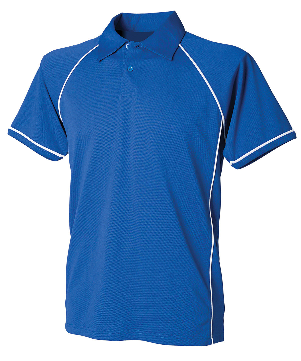 Piped performance polo - breathable moisture-wicking polo shirt for work and sport