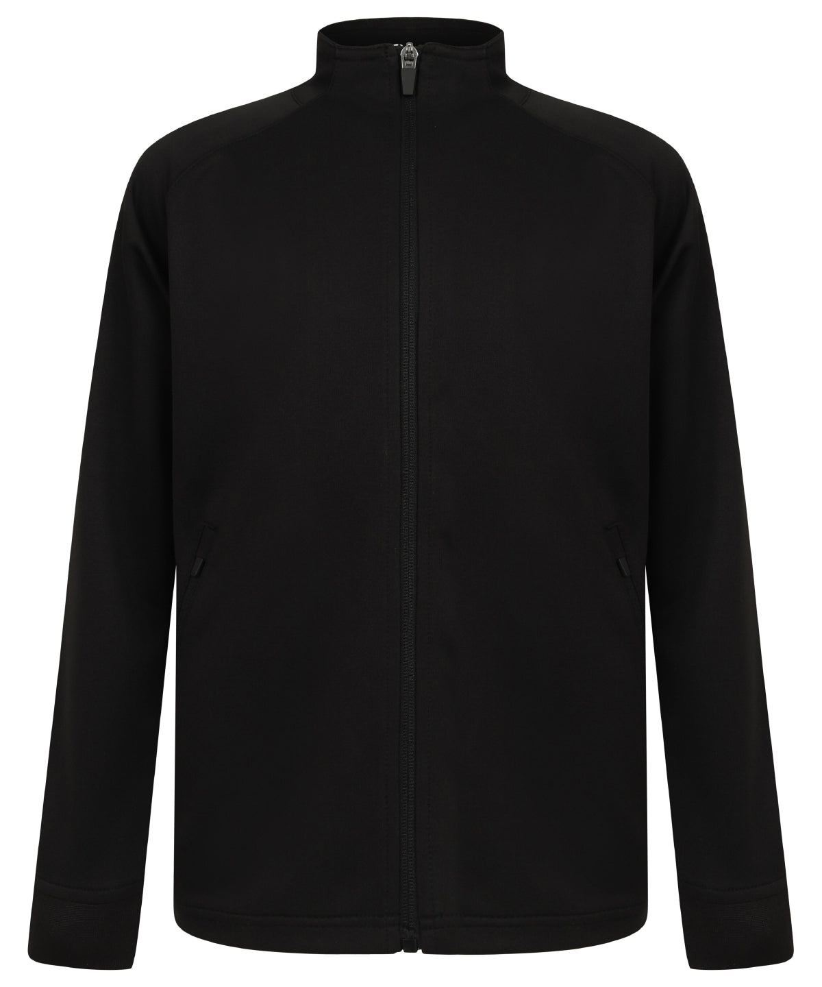 Kids knitted tracksuit top - 5/6 Years - Black