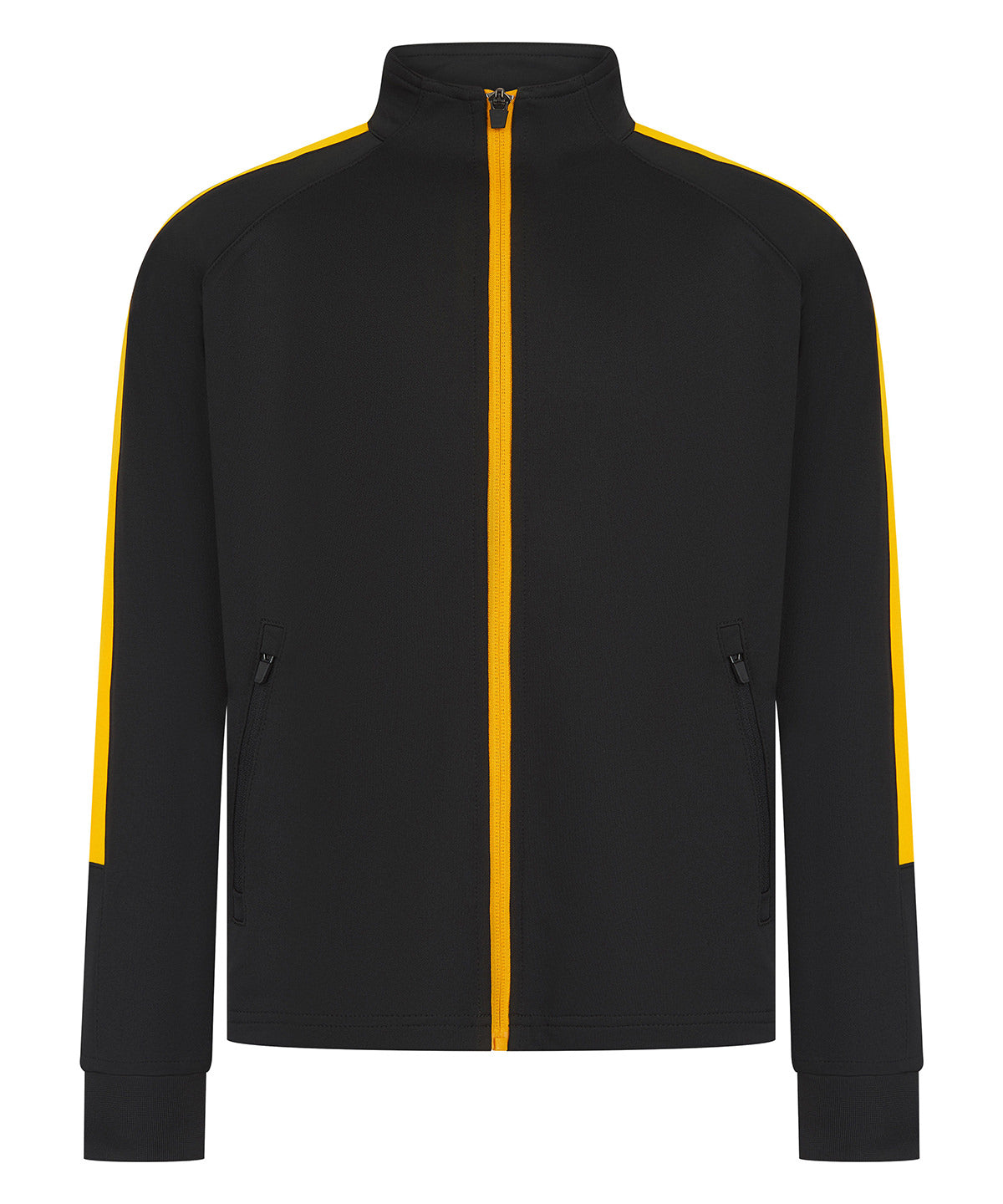 Kids knitted tracksuit top - 7/8 Years - Black/Gold