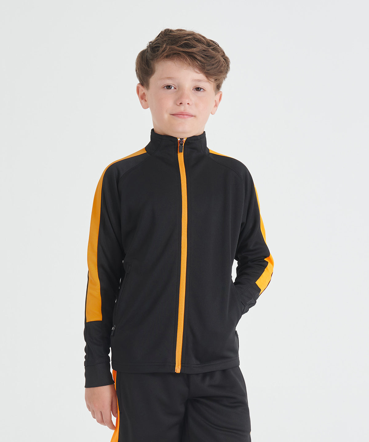 Kids knitted tracksuit top - classic sporty knit for everyday play and comfortable wear