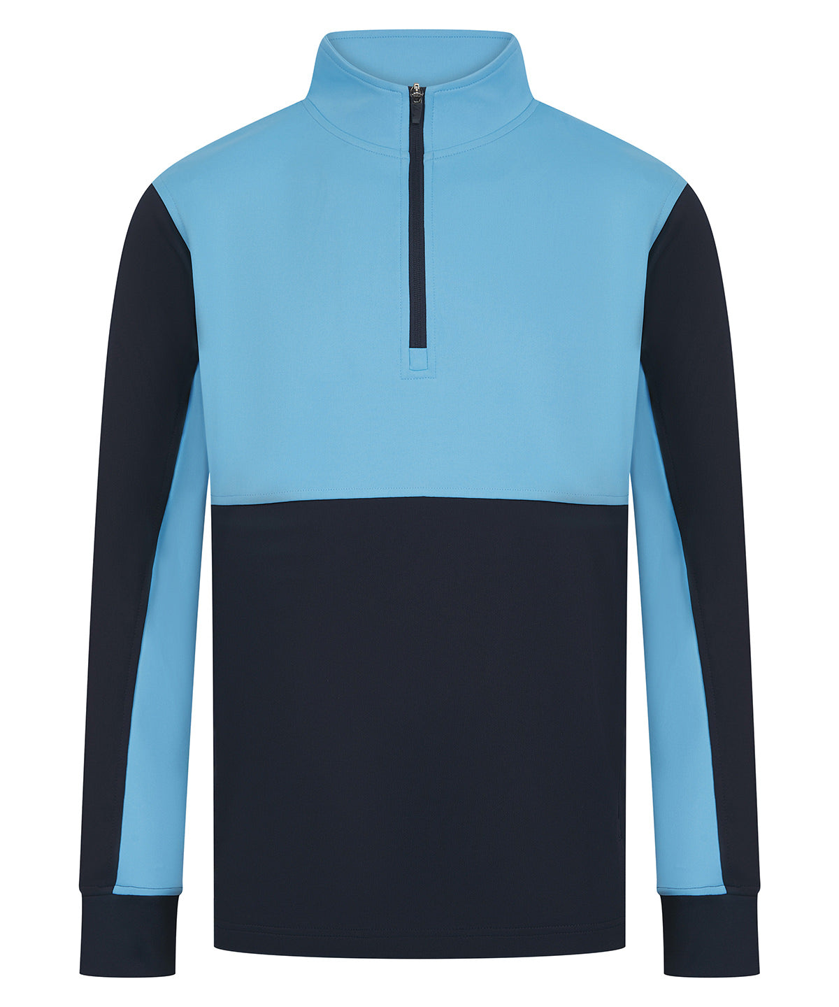 ¼-Tracksuit top - XL - Navy/Sky