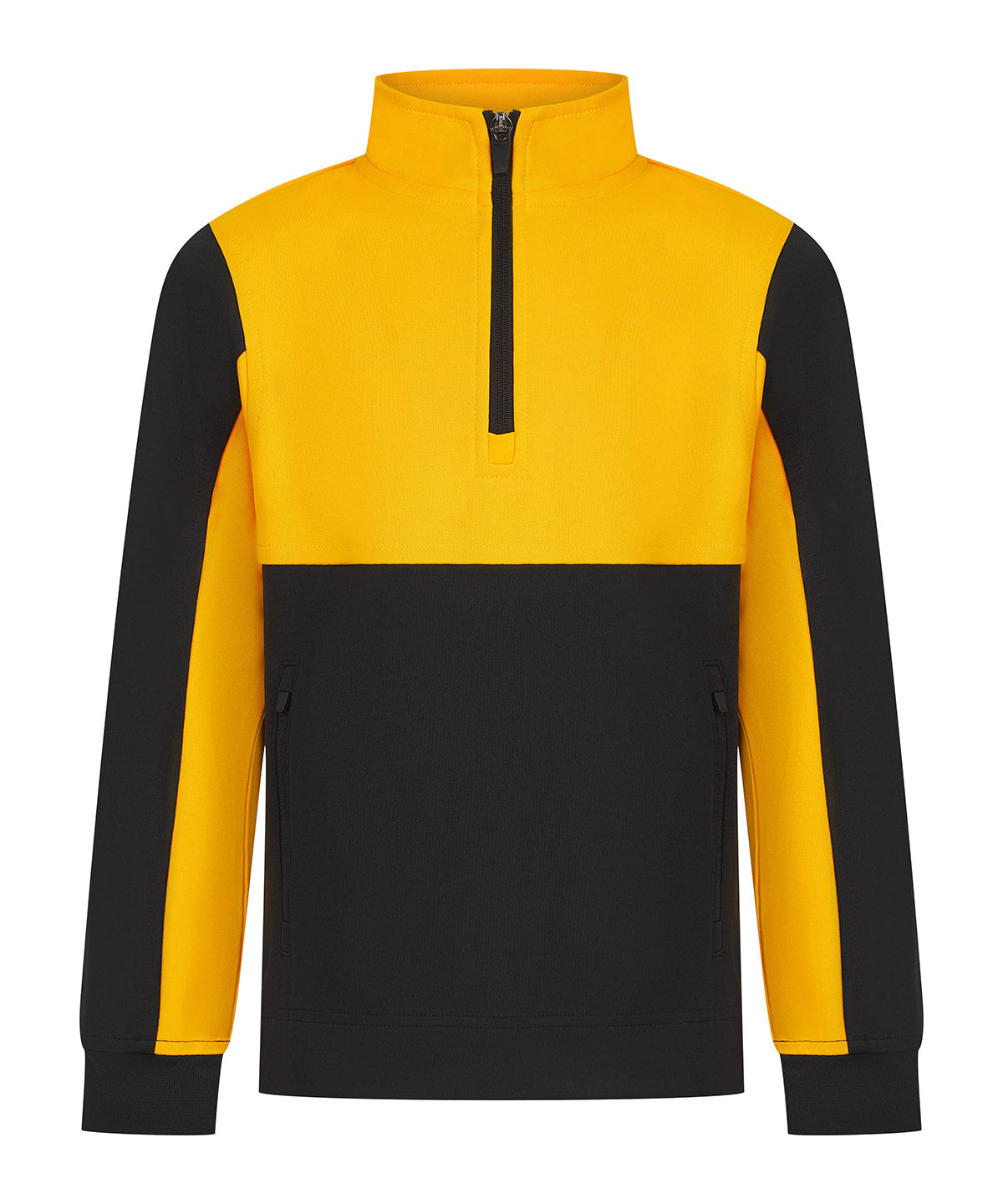 Kids ¼-tracksuit top - 11/12 Years - Black/Gold