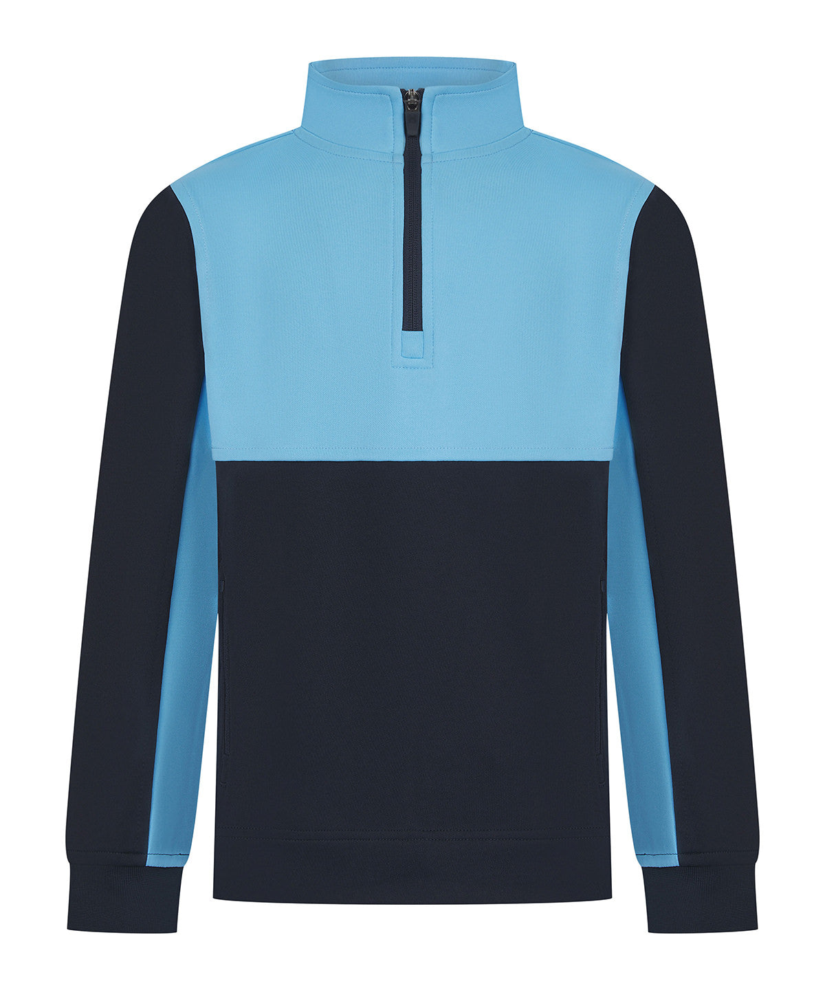 Kids ¼-tracksuit top - Classic Youth Sports Pullover with Quarter Zip Neck