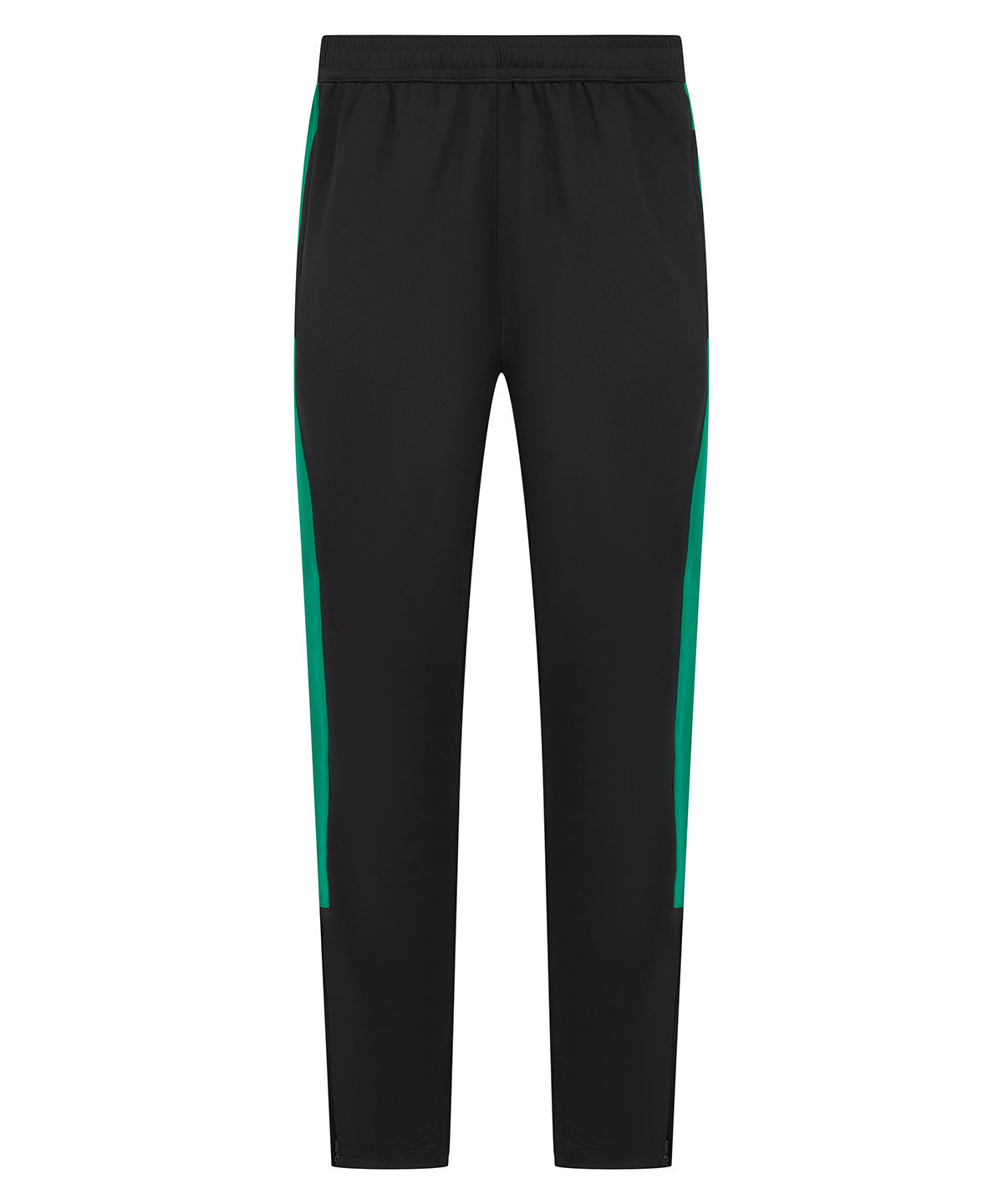 Knitted tracksuit pants - XS - Black/Emerald*