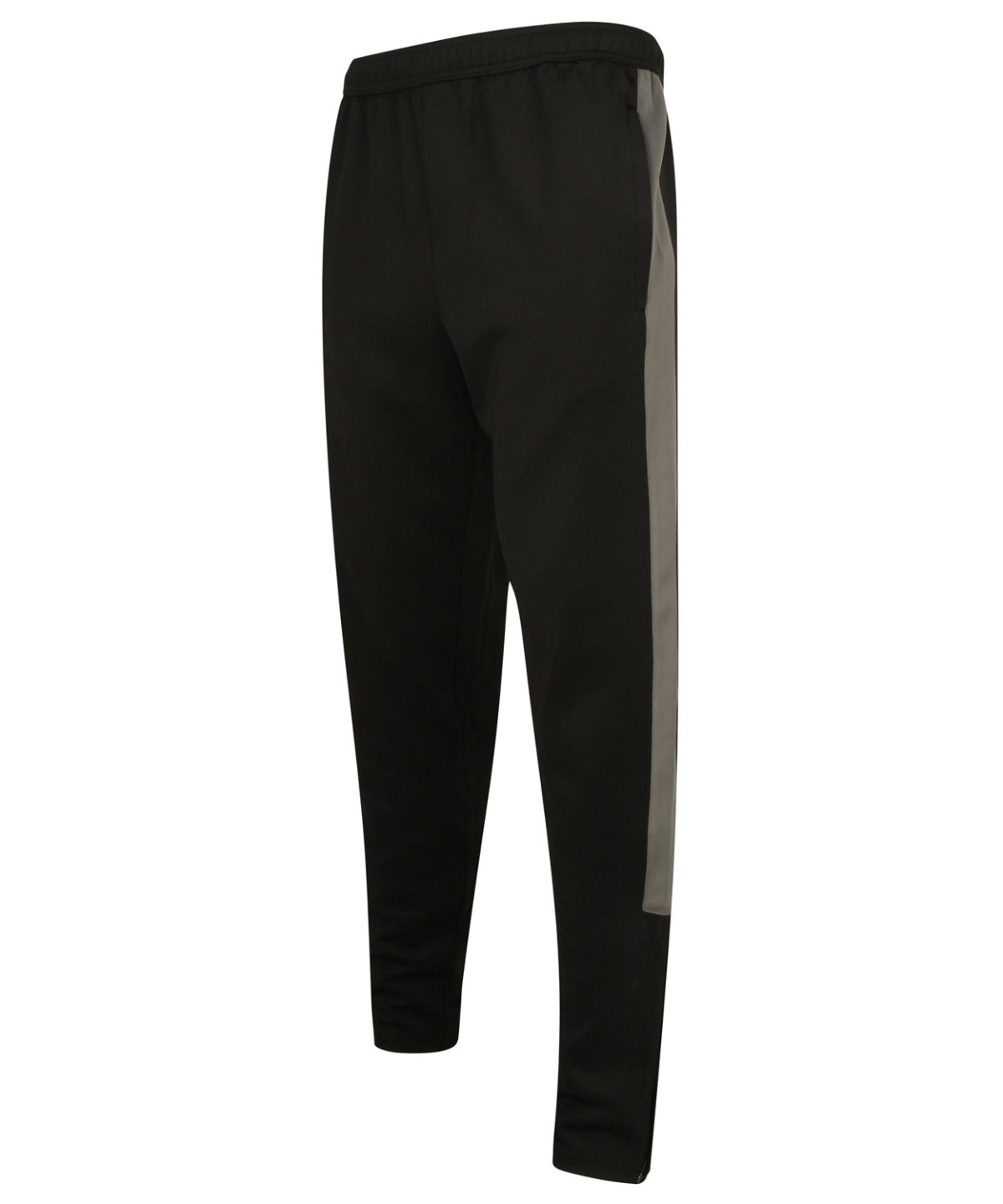 Knitted tracksuit pants - 4XL - Black/Gunmetal Grey*