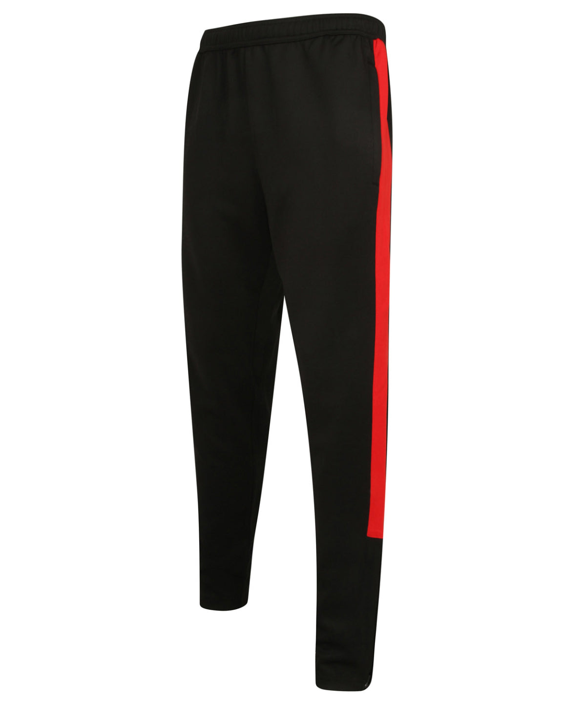 Knitted tracksuit pants - XS - Black/Red*