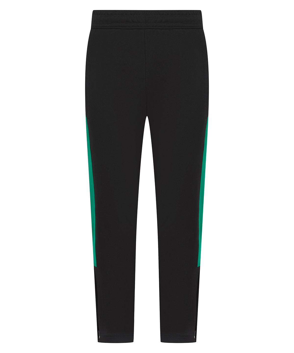 Kids knitted tracksuit pants - 5/6 Years - Black/Emerald