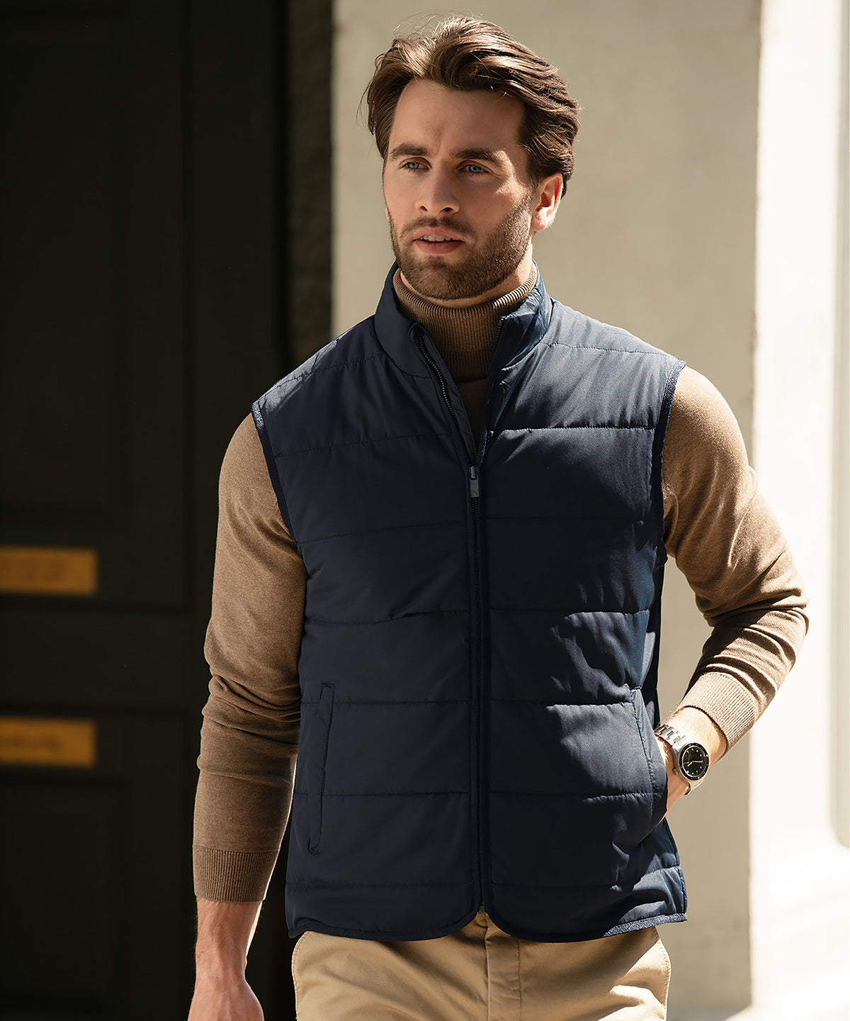 Hudson – horizontal quilted gilet – classic insulated outerwear for everyday use