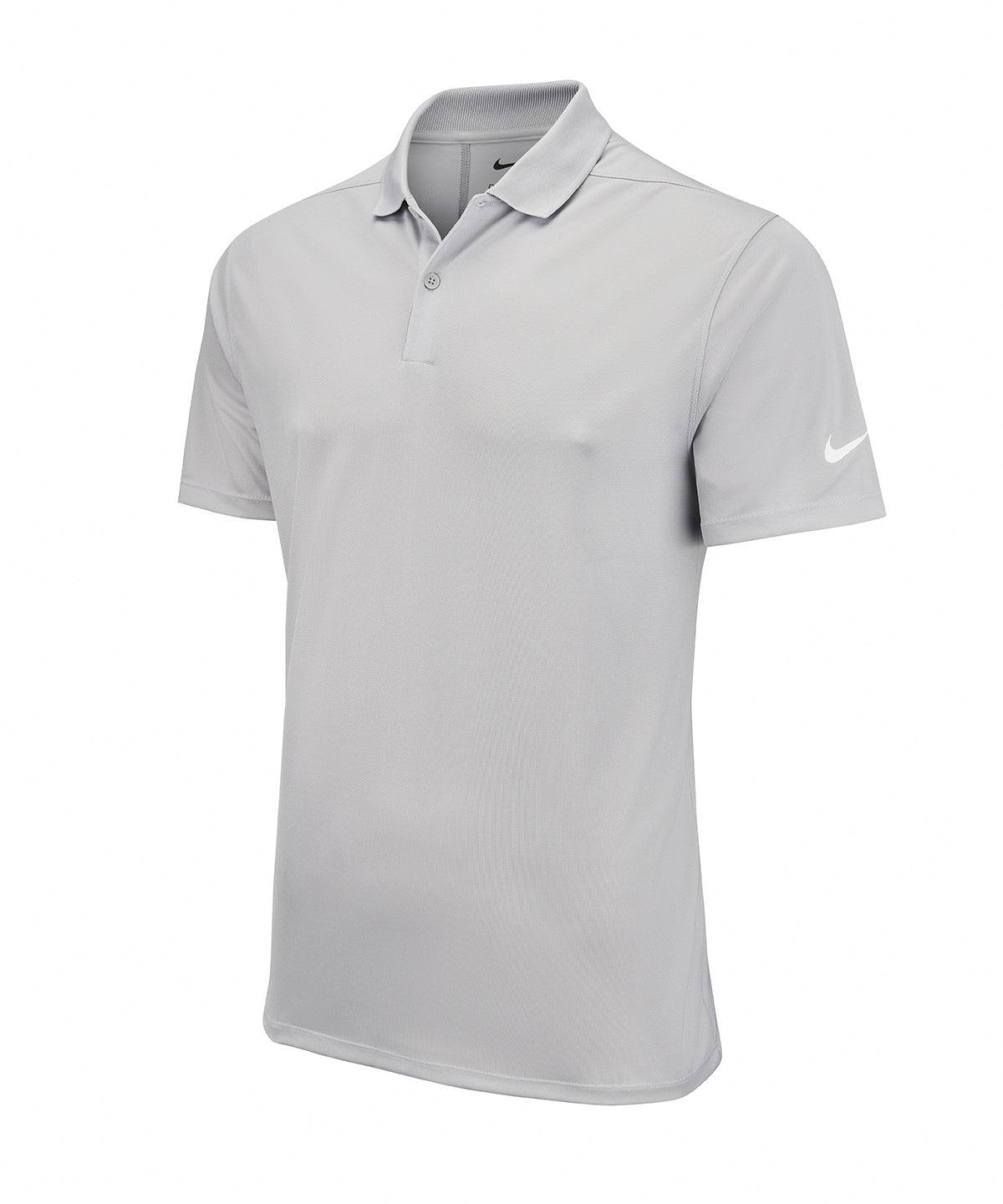 Nike Victory solid polo - S - Light Smoke Grey/White