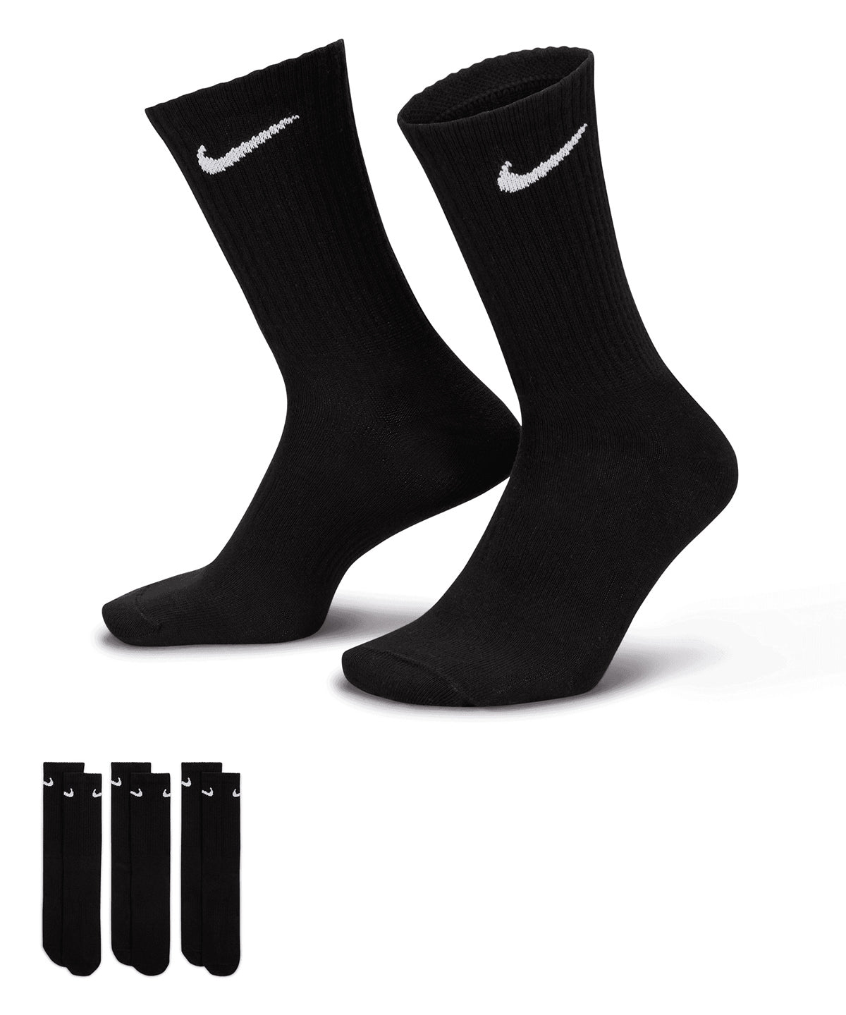 Nike everyday crew socks (3 pairs) - comfortable athletic crew socks for everyday wear