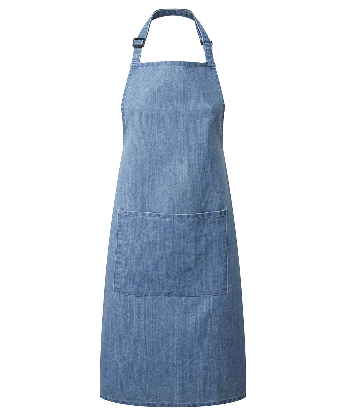 Colours bib apron with pocket - One size - Blue Denim