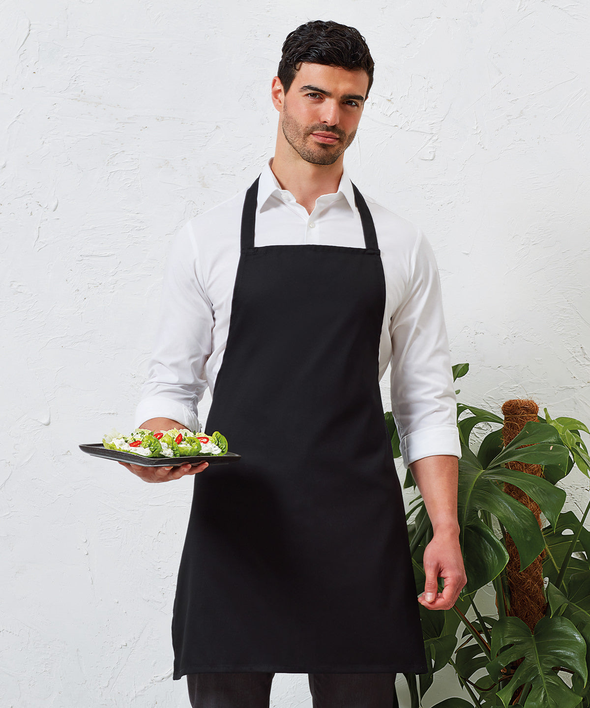 Essential bib apron - One size - Durable kitchen and catering apron for everyday use