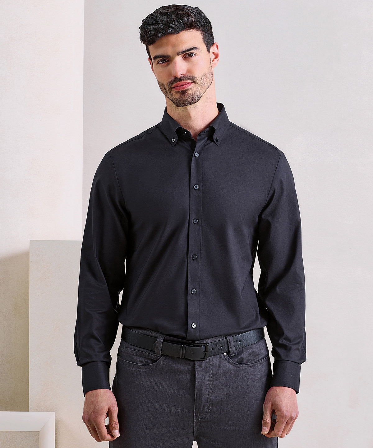 ‘Supreme’ Oxford long sleeve shirt — classic button-down tailored fit, premium cotton