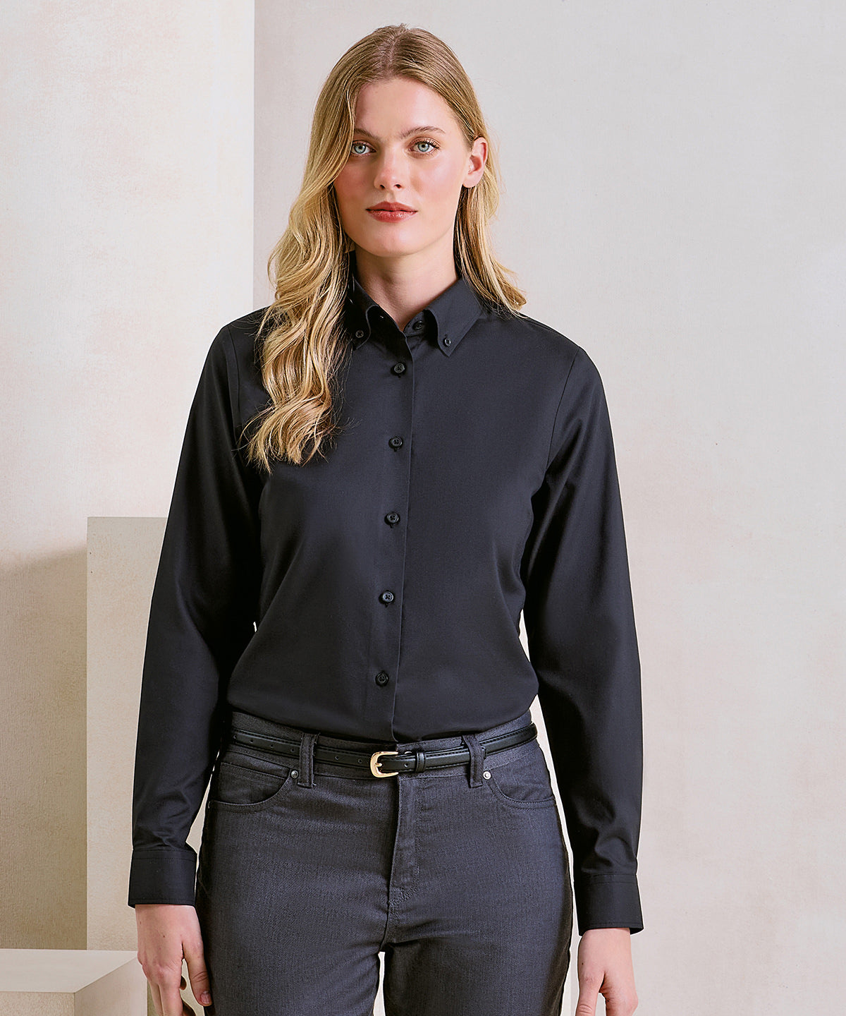 Women’s ‘Supreme’ Oxford long sleeve shirt — Classic tailored button-up for women