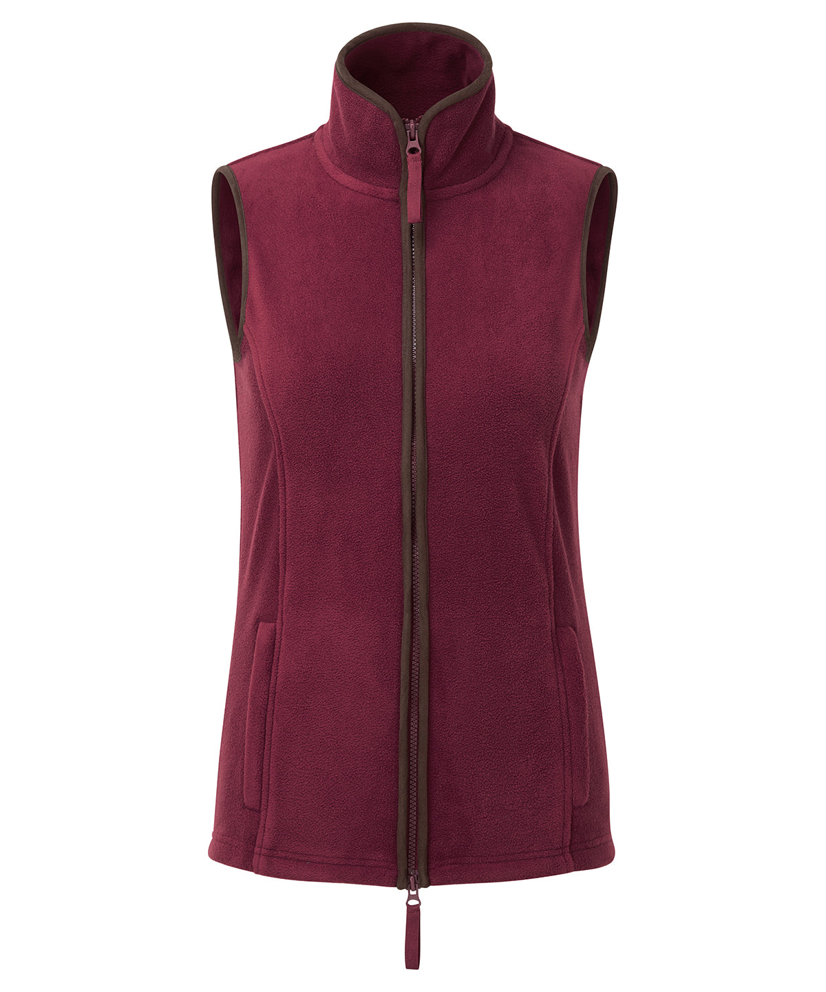 Women’s Artisan Fleece Gilet with Classic Two-Tone Design and Cozy Warmth
