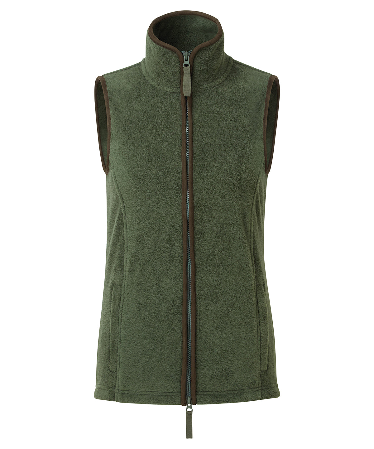 Women’s Artisan Fleece Gilet with Classic Two-Tone Design and Cozy Warmth
