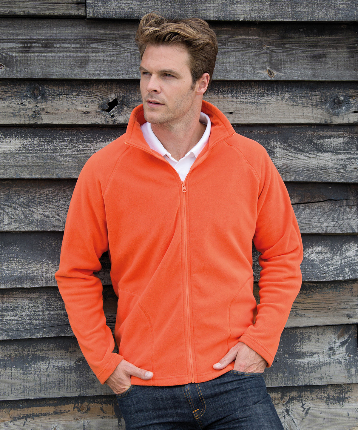 Core microfleece jacket available in multiple sizes and colors for versatile wear