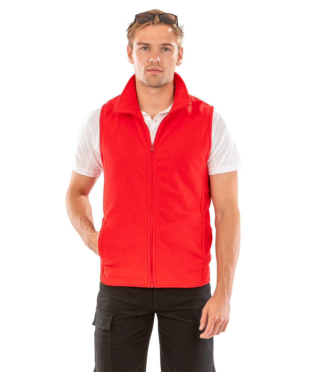 Core microfleece gilet in multiple sizes and colors for versatile layering and comfort