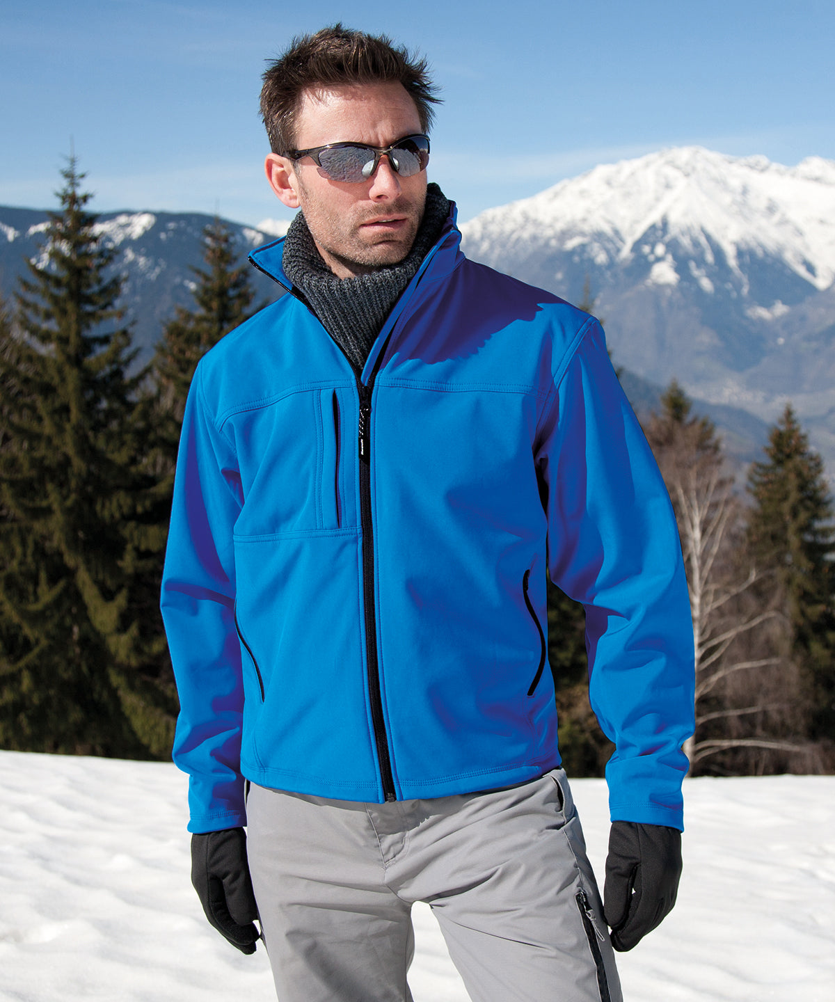 Classic softshell jacket available in multiple sizes and colors for versatile outdoor wear