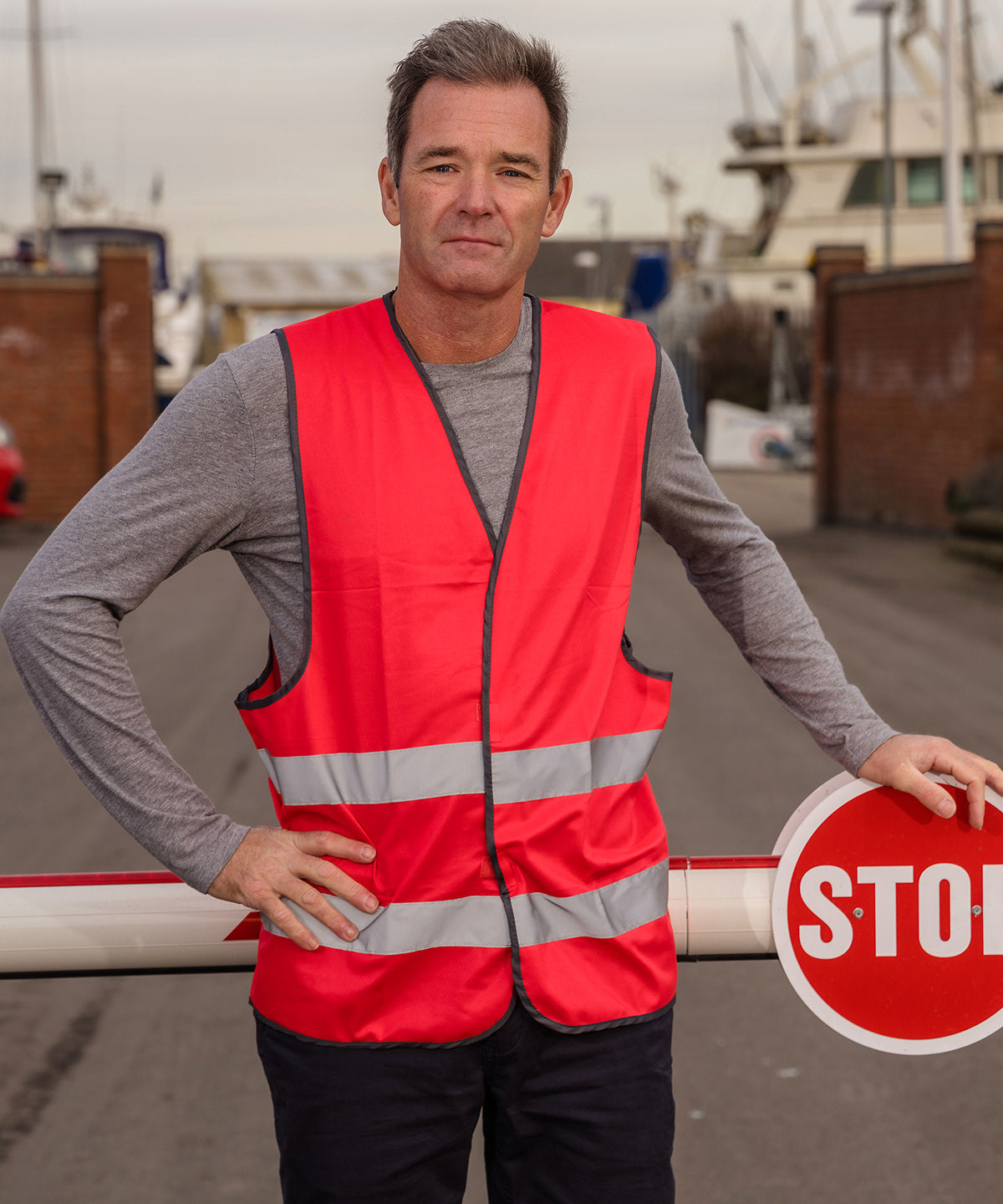 Core hi-vis vest high visibility safety workwear for outdoor and industrial use