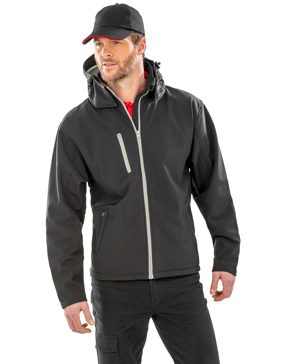 Core TX Performance Hooded Softshell Jacket with Durable Weather-Resistant Fabric