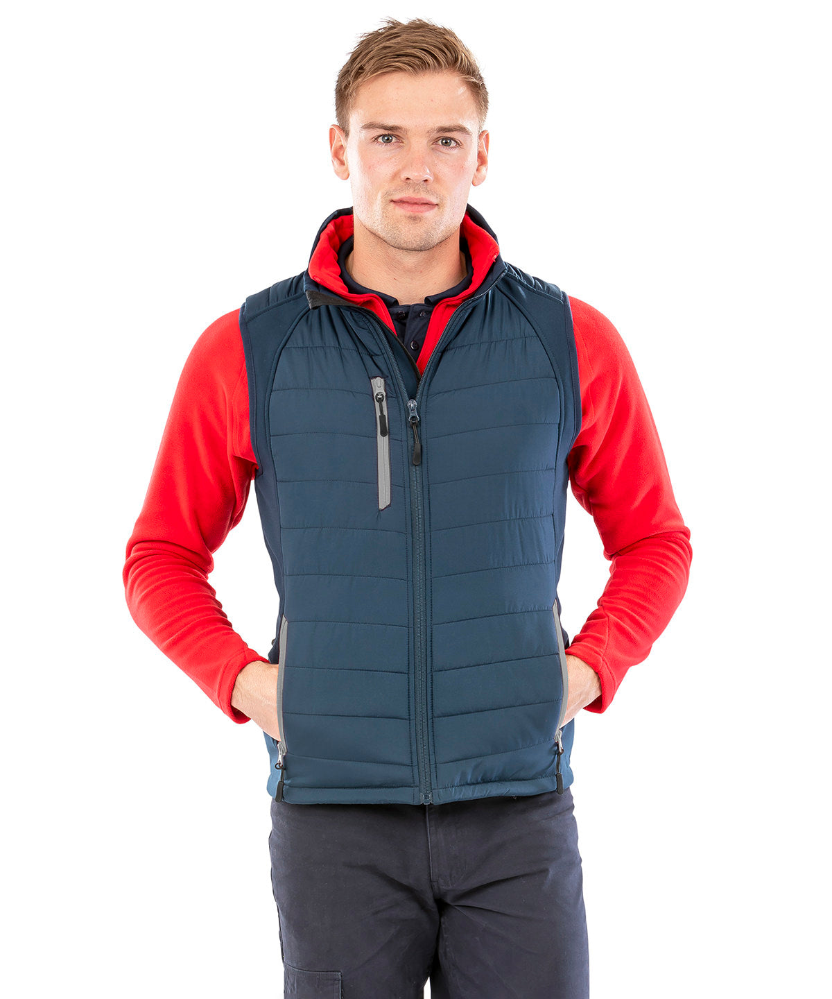Compass Padded Softshell Gilet with Durable Insulation and Weather-Resistant Design