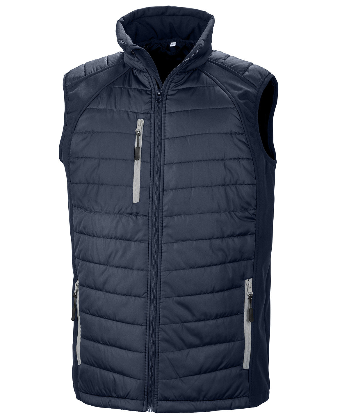 Compass padded softshell gilet with soft insulation and durable water-resistant finish for outdoor wear