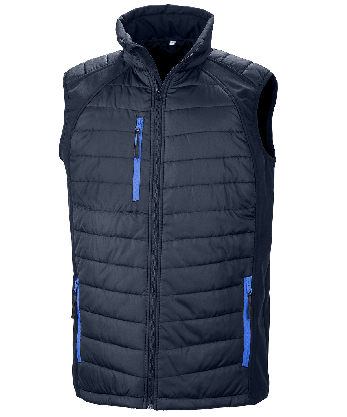 Compass padded softshell gilet with soft insulation and durable water-resistant finish for outdoor wear