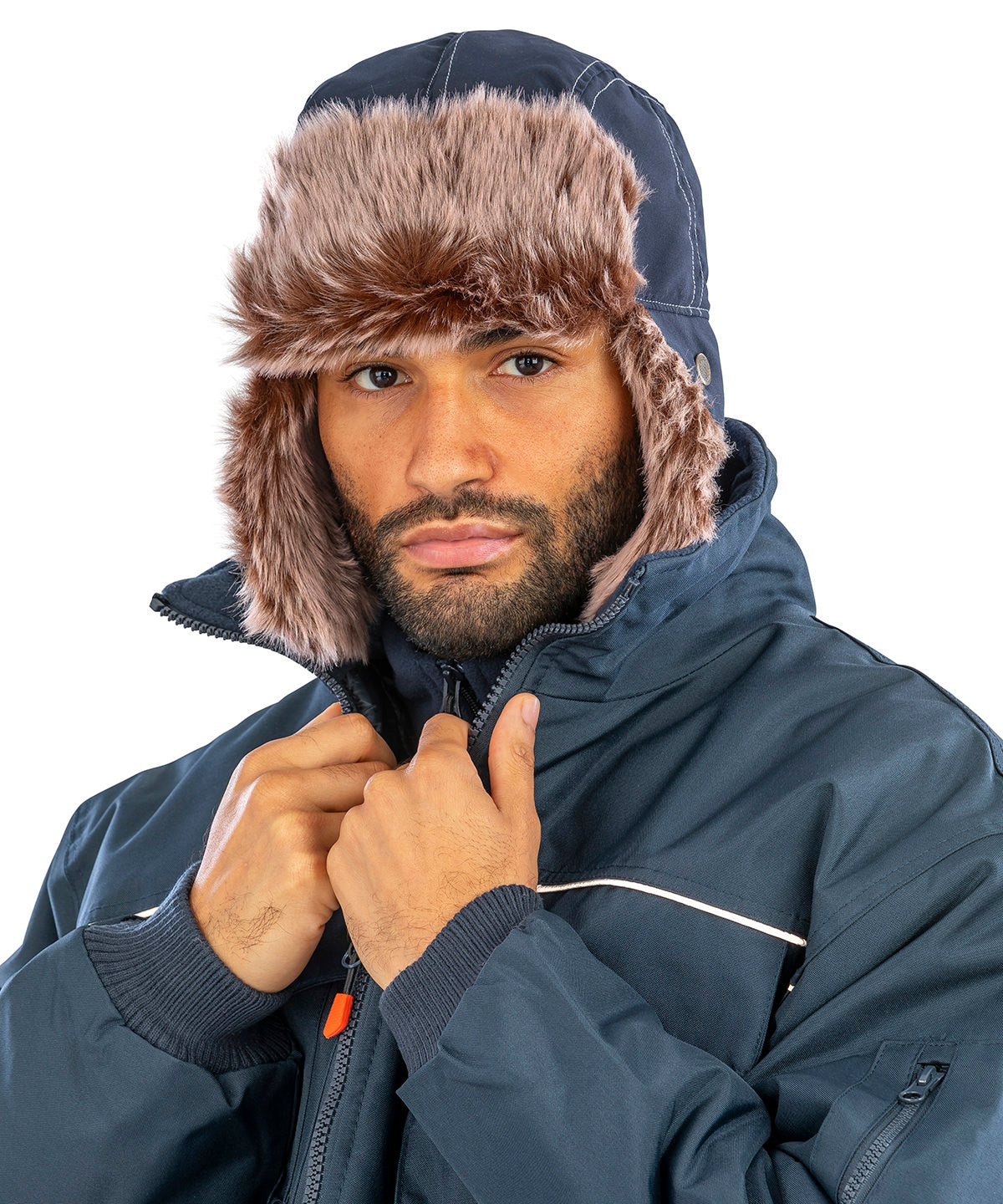 Classic sherpa hat in cozy, warm design for all sizes and styles