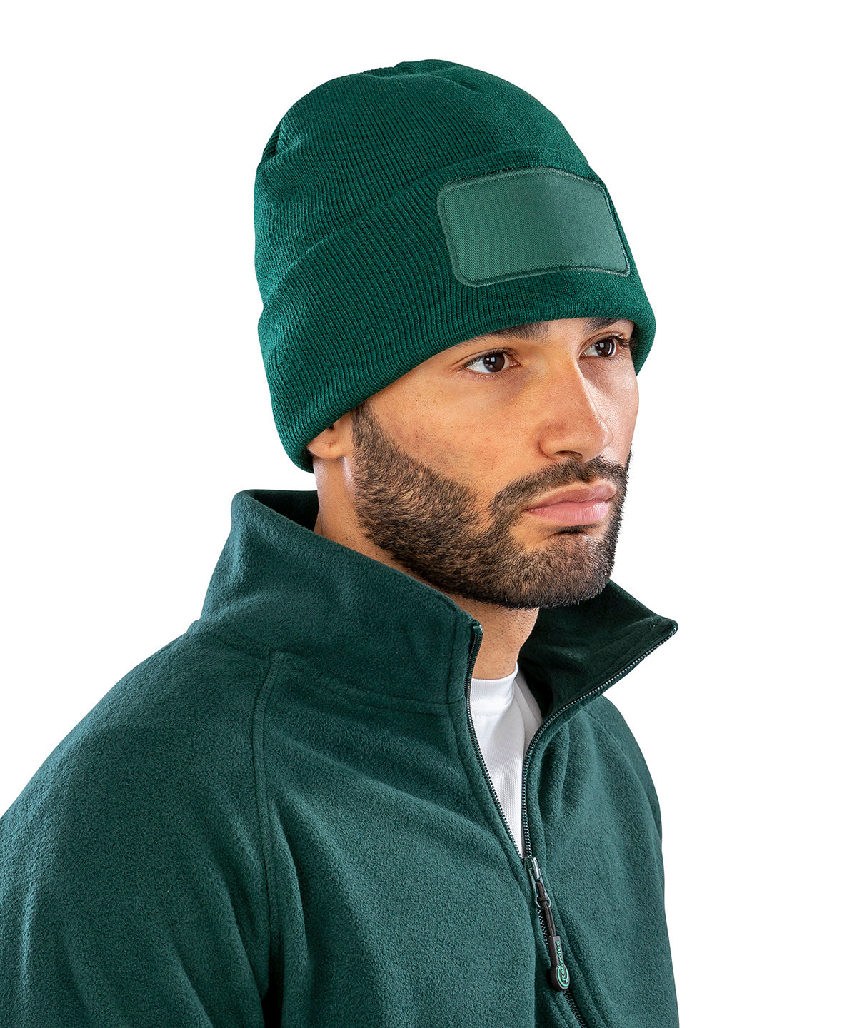 Recycled Double Knit Printers Beanie - One Size