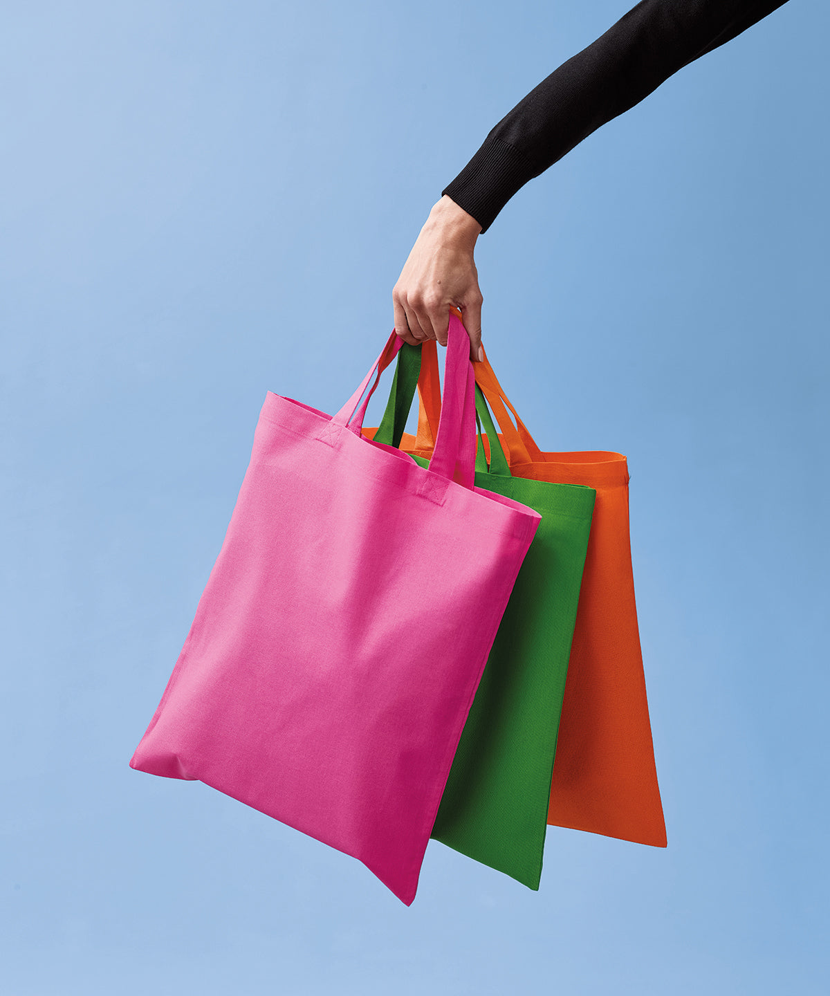 Cotton shopper short handle - One size - Jade