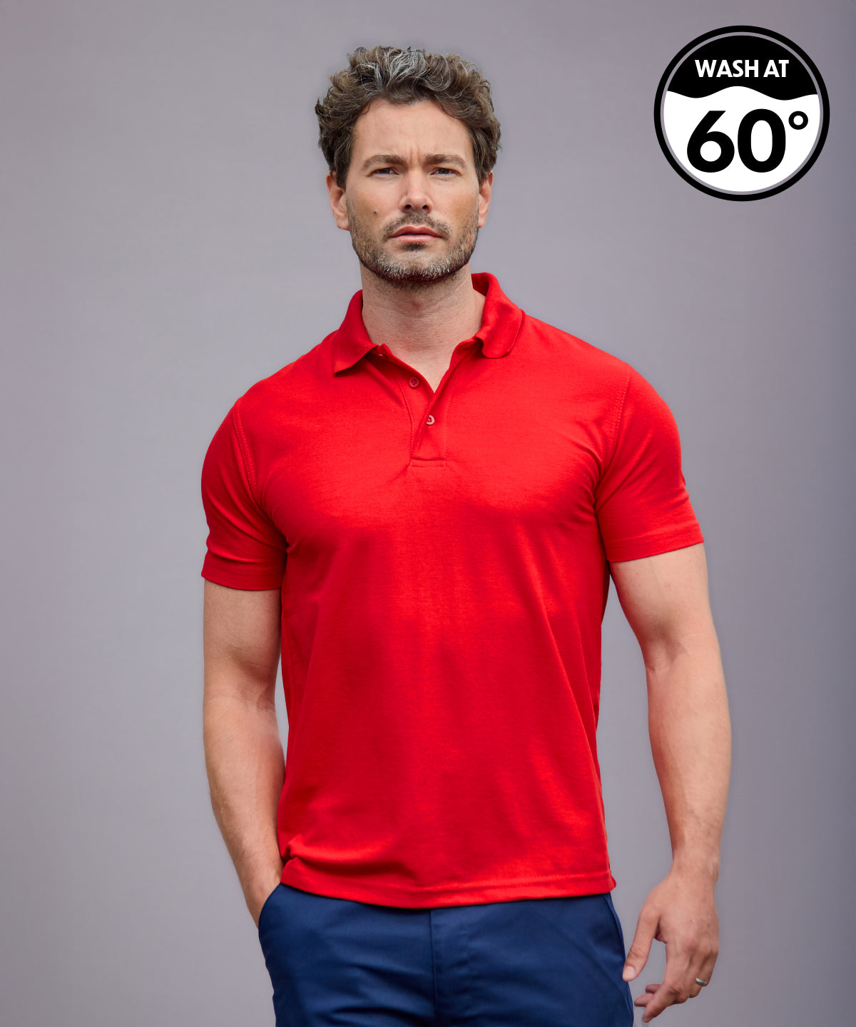 Pro polo - 4XL - Solid Grey