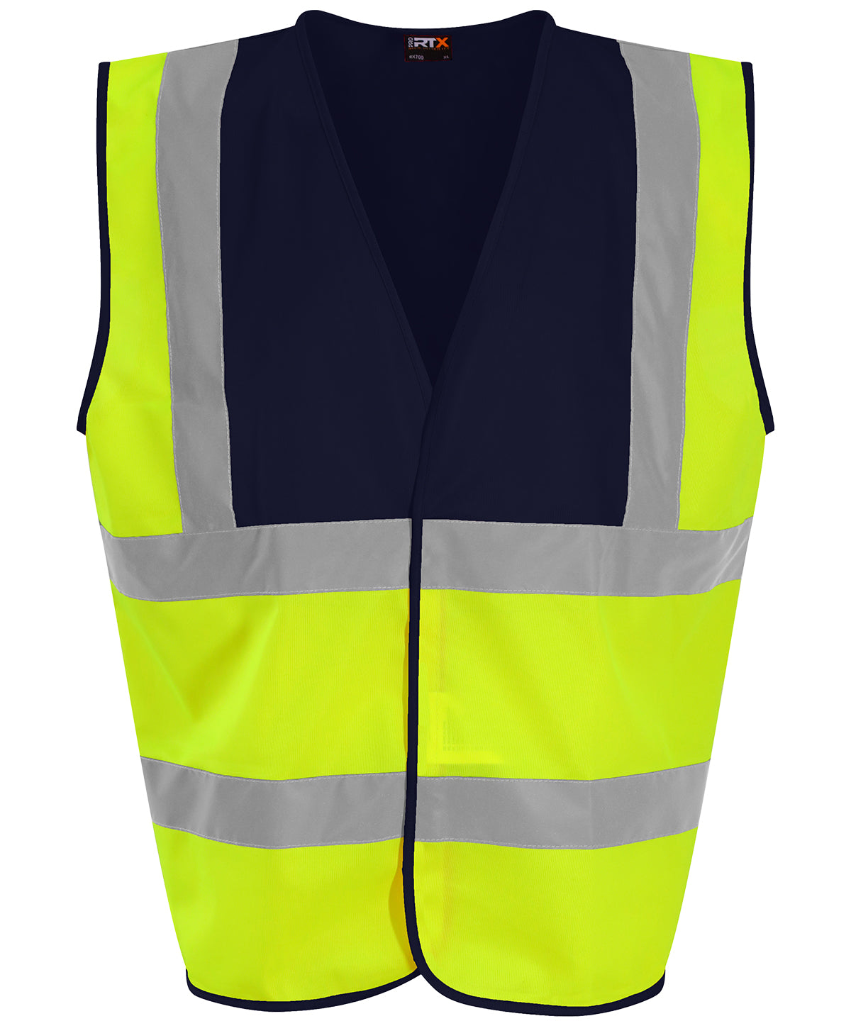 Waistcoat - L - HV Yellow/Navy