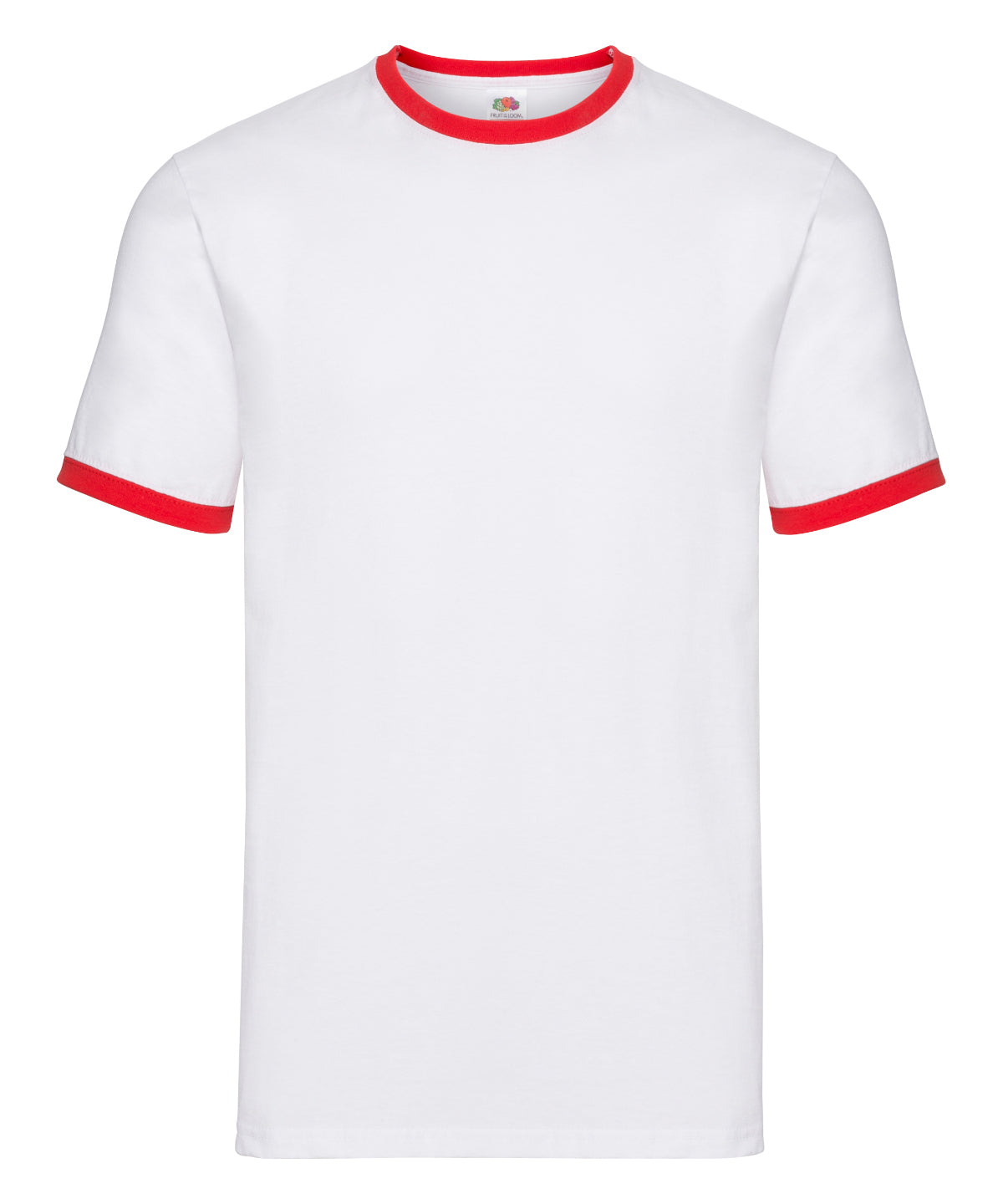 Ringer T - 2XL - White/Red