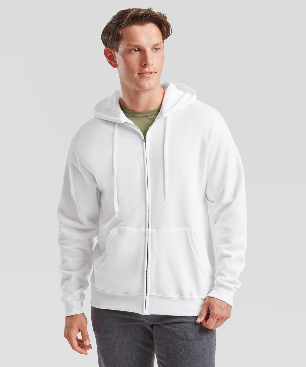 Classic 80/20 hooded sweatshirt jacket - Classic heavyweight 80/20 cotton blend hoodie