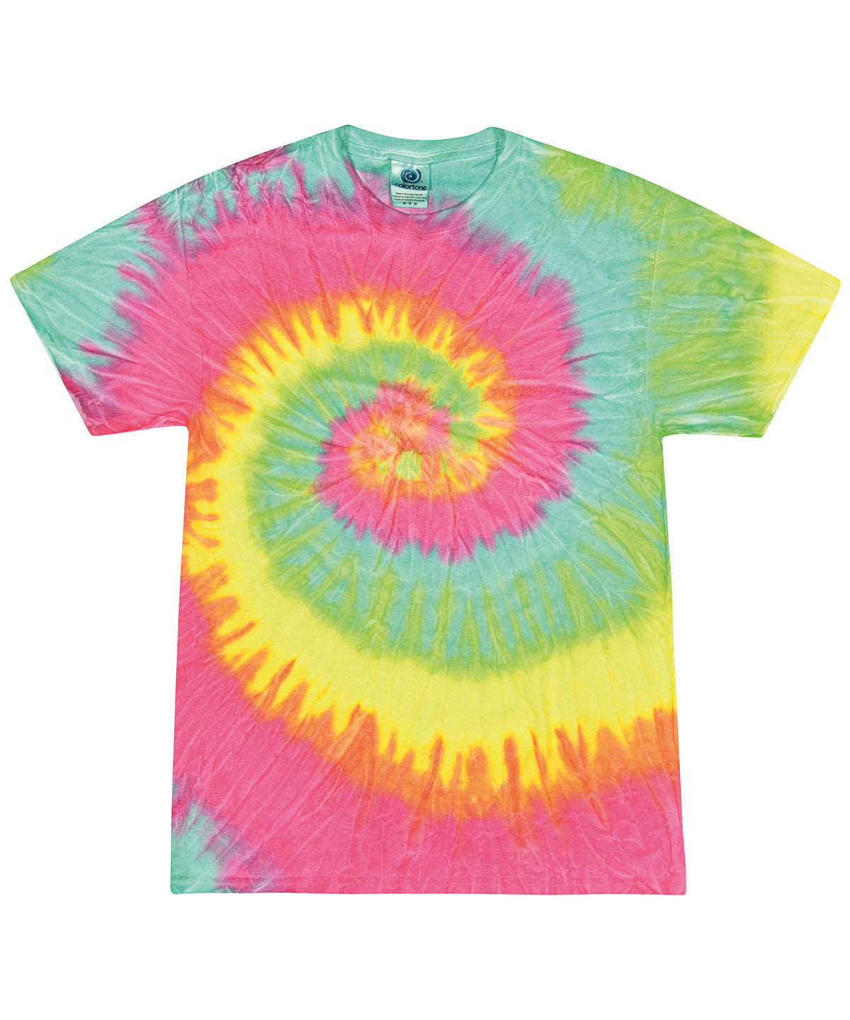 Tie-dye shirt - M - Minty Rainbow