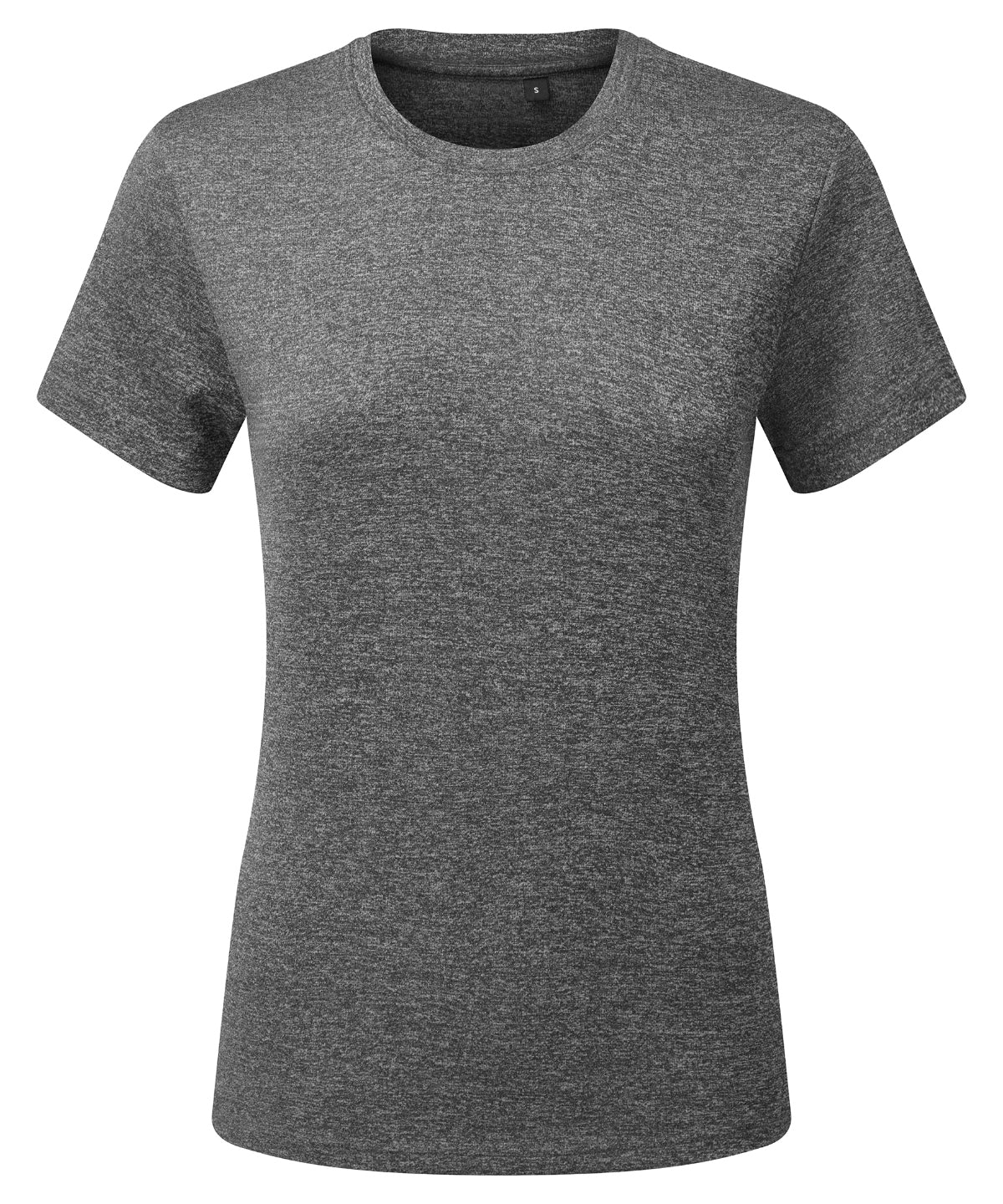 Women’s TriDri® Ion-Charge recycled textured tee - XS - Black Melange