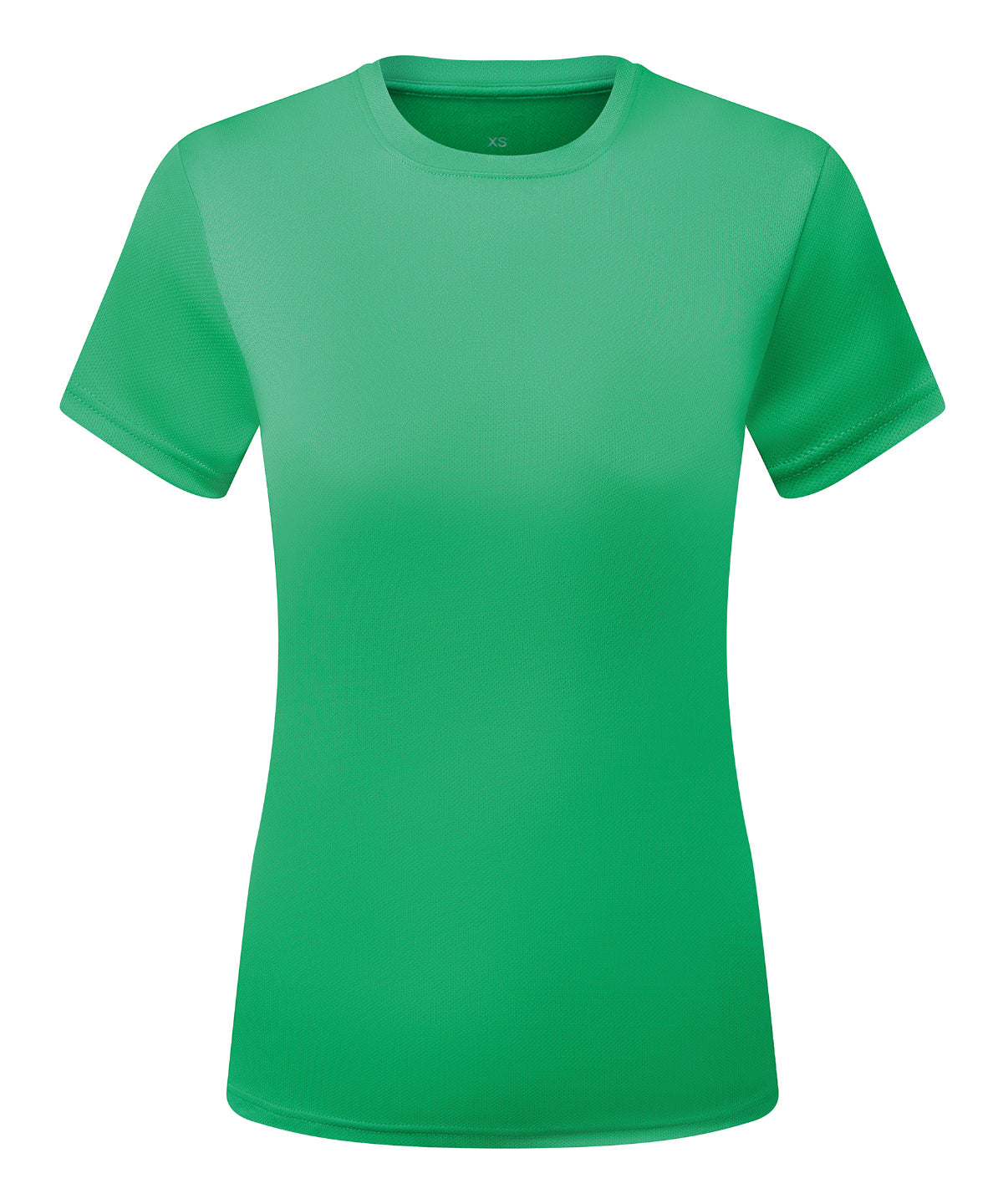 Women’s TriDri® Ion-Charge recycled textured tee - XS - Bright Kelly