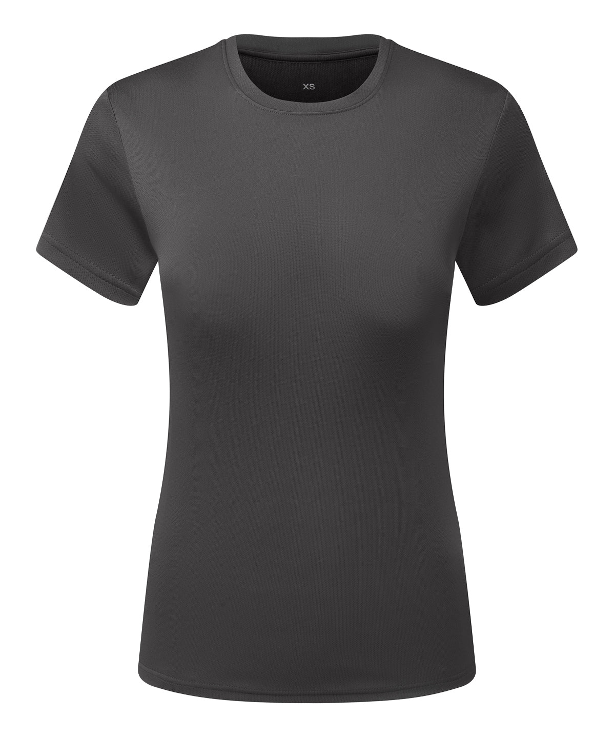 Women’s TriDri® Ion-Charge recycled textured tee - XL - Charcoal