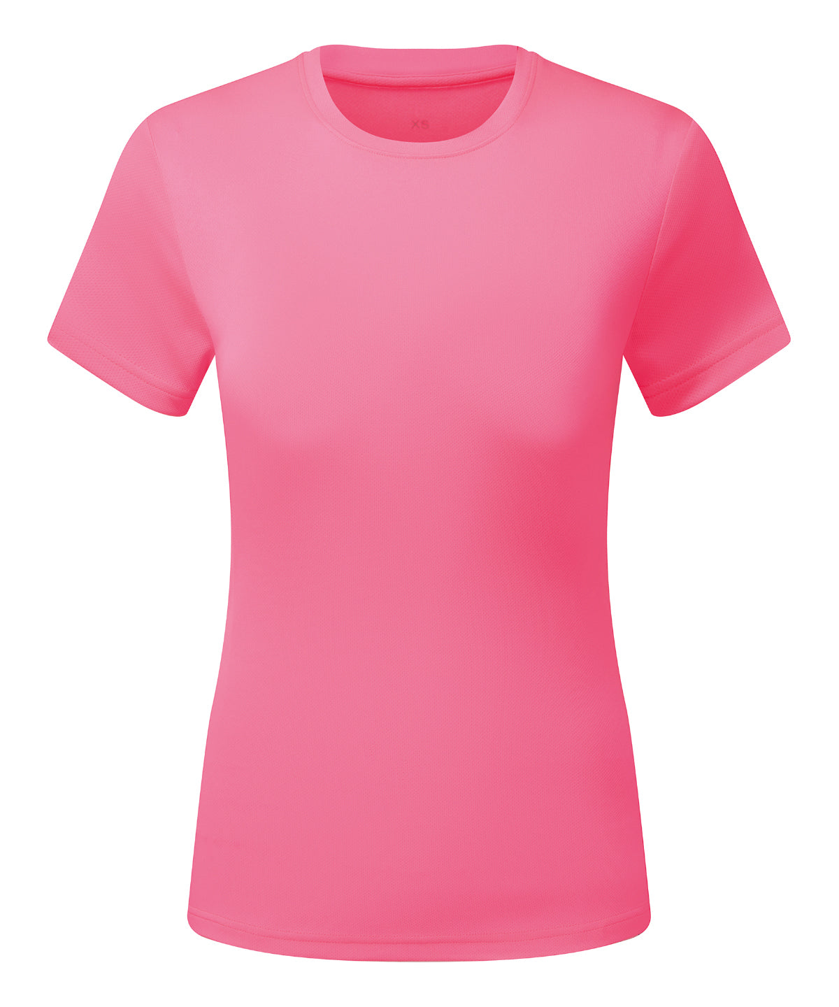 Women’s TriDri® Ion-Charge recycled textured tee - XS - Lightning Pink