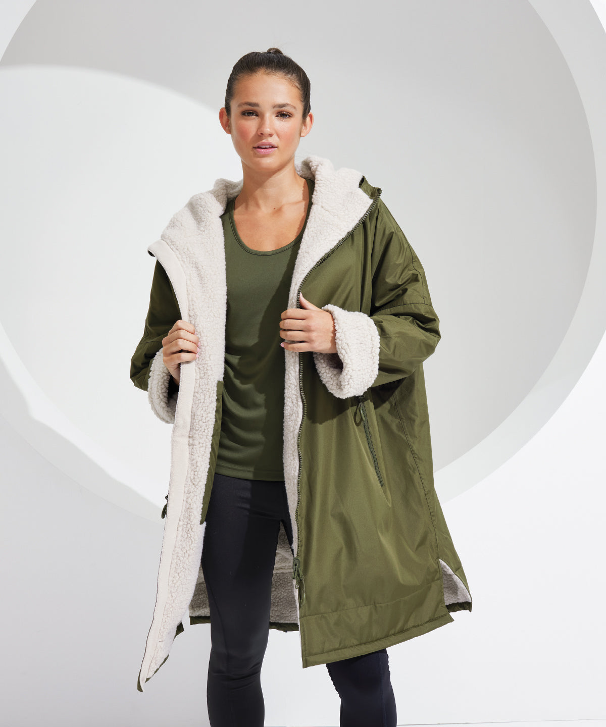 TriDri® All-seasons waterproof changing robe for swim, surf and outdoor use